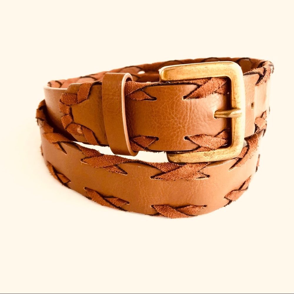 Dickies Brown Leather Belt Size L
